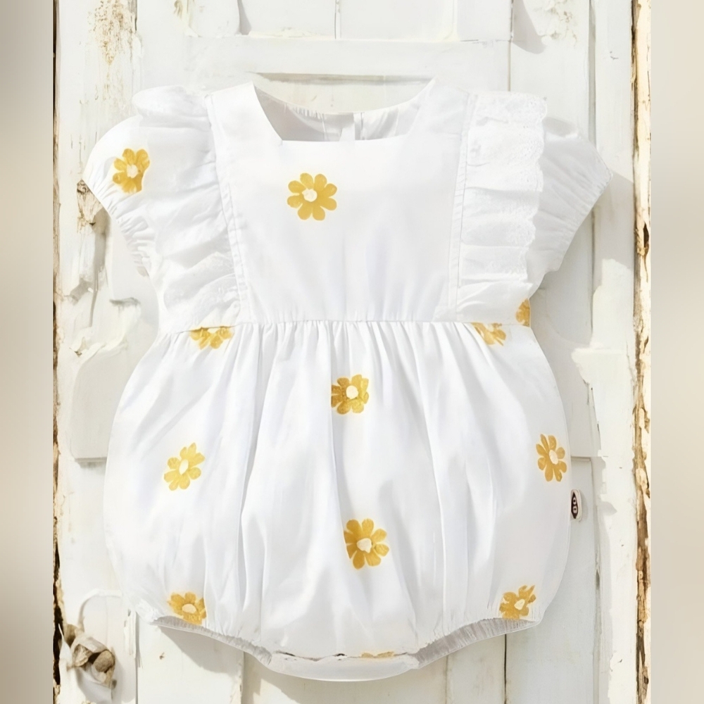 Bundle Baby Girls Daisy Romper and Boho Romper Set
